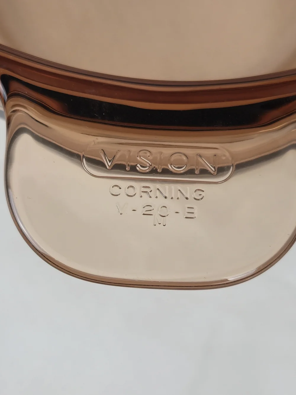 Vintage Visions Corning Amber Glass 1.5L Saucepan & 2L V-20-B Saucepot